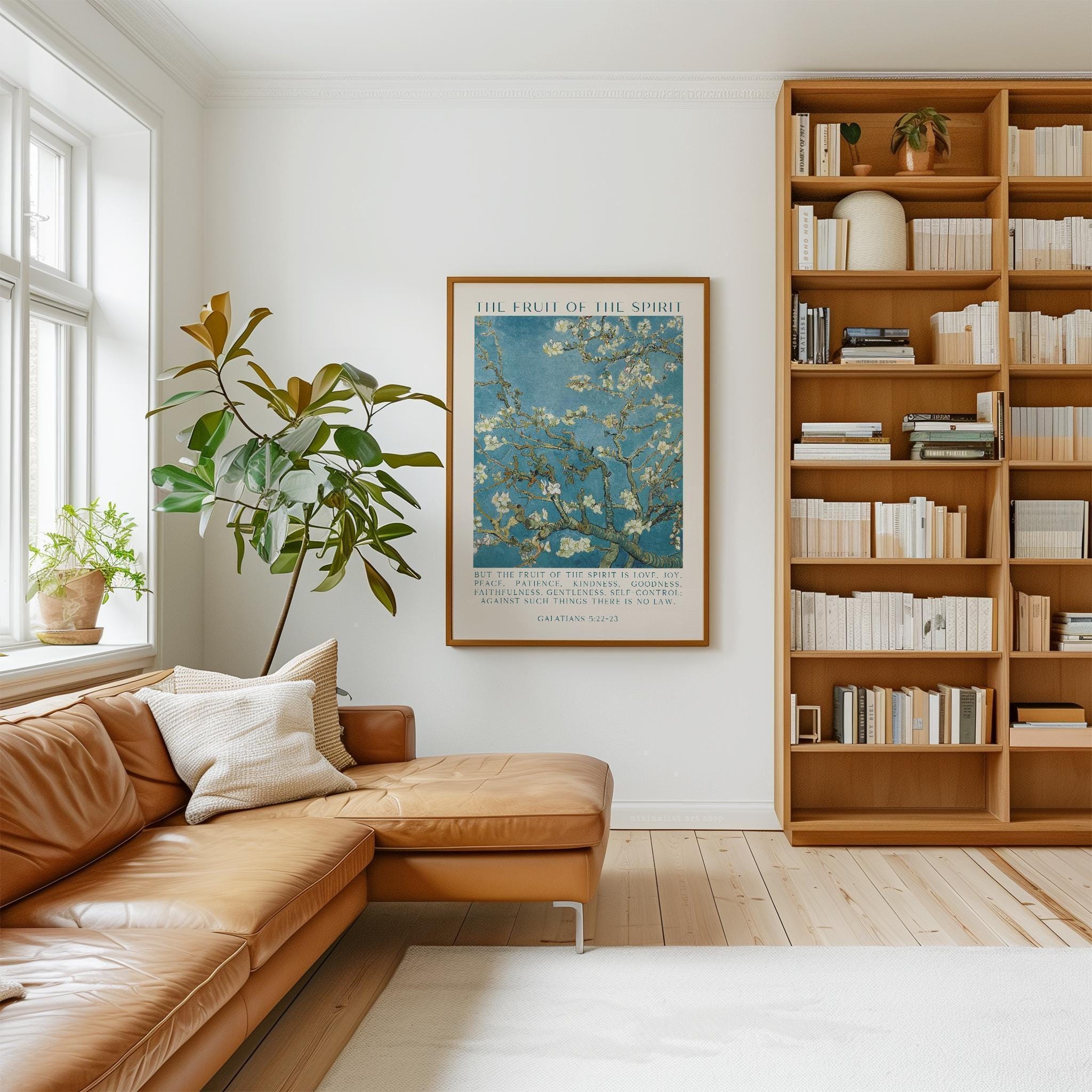 Fruit of the Spirit,  Galatians 5:22•23,  Vincent van Gogh Almond Blossoms,  Art Print