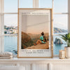 Personalized Nature Photo,  Custom Hiking “Into the Mountains I Go”  - Typography Wall Art