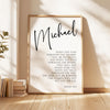 Isaiah 43:2,  When you pass through the waters, I will be with you...,  Personalized Typography Art Print,  Inspirational,  Faith