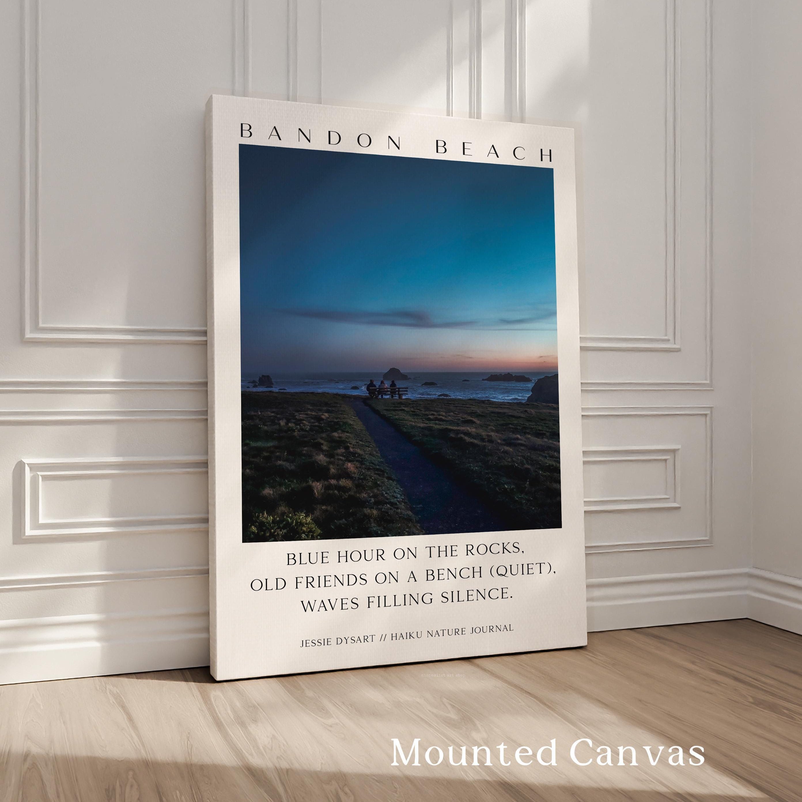 Bandon Beach Oregon Print by Jessie Dysart, Coastal Photography & Haiku Typography Art