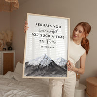 Christian Wall Art Decor, Perhaps You Were Created, Esther 4:14