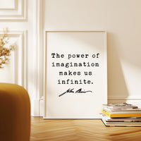 John Muir Quote,  The Power of Imagination Makes Us Infinite.,  Typography Art Print