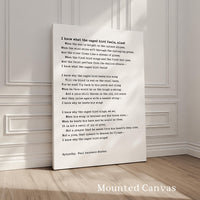 Mounted Canvas