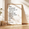 The greatest medicine of all is teaching people how not to need it. Hippocrates Quote Art Print,  Health,  Fitness,  Nutrition,  Wellness