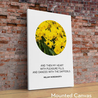 William Wordsworth Daffodils Poem - I Wandered Lonely as a Cloud Art Print - Daffodils Photo - Inspirational Poem - Poetry Wall Art Print