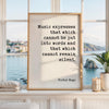 Victor Hugo Music Quote Print, Music Expresses That, Wall Art, Musician Gift, Literary Decor
