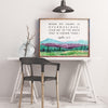 Psalm 61:2 When My Heart is Overwhelmed Lead Me to the Rock that is Higher Than I,  Bible Verse - Christian Wall Art - Scripture Art