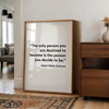 Ralph Waldo Emerson Quote Wall Art,  The Only Person You Are Destined to Become Typography Print,  Motivational Literary Décor