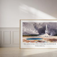 The Castle Geyser, Upper Geyser Basin, Yellowstone National Park by Thomas Moran 1874 Art Print