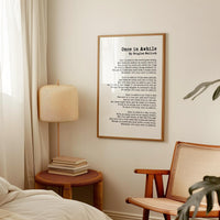 Once in Awhile by Douglas Malloch,  Poem,  Typography Art Print