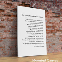 May today there be peace within. Saint Terese of Liseaux Typography Art Print,  Home Wall Decor - Minimalist Decor - Inspirational Quote