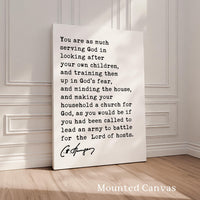Charles Spurgeon Wall Art, Christian Parenting Quote, Motherhood Print, Faith Family Decor, Christian Gift