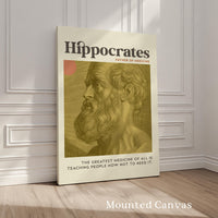 The greatest medicine of all is teaching people how not to need it. Hippocrates Quote,  Mid•Century Modern,  Typography Art Print
