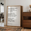 Wild Nights! Wild Nights!,  Emily Dickinson Poem,  Typography Art Print