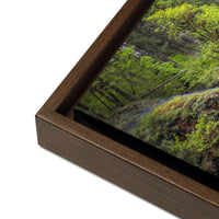Lower South Falls at Silver Falls State Park, Oregon,  Framed Canvas Art Print