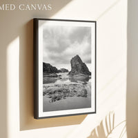 Bandon Beach Black White Photo Print Oregon Coast,  Wall Art Moody,  Photography Jessie Dysart