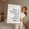 There is hardship in everything except eating pancakes. Charles Spurgeon Quote,  Typography Art Print,  Foodie,  Witty,  Gift