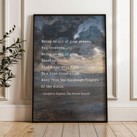 The Dream Keeper by Langston Hughes,  Typography Art Print,  Inspirational (1926)