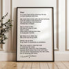 Fear,  It Is Said That Before Entering The Sea - Kahlil Gibran Poem Typography Art Print