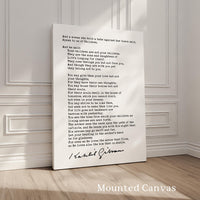 Kahlil Gibran Poem On Children Art Print, Literature Decor, The Prophet