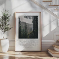 Henry David Thoreau Quote Print, Silver Falls State Park Oregon Photography, Nature Wall Art