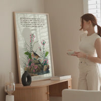 Are not five sparrows sold for two cents? Yet not one of them is forgotten before God. Luke 12:6-7 Art Print with Yellow-winged Sparrow