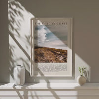 The Oregon Coast Typography Art Print,  Sitka Sedge,  Cape Kiwanda,  Photo,  Travel,  The People's Coast