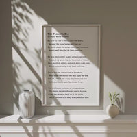 The Fisher’s Boy by Henry David Thoreau Poem Typography Art Print • My life is like a stroll upon the beach... (1849)