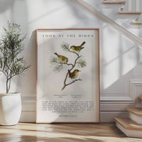 Matthew 6:26-27 Bible Verse Print, Look at the Birds Scripture Wall Art