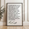 Ralph Waldo Emerson Quote - Finish each day and be done with it. You have done what you could. Typography Art Print