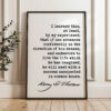 Henry David Thoreau Quote, I learned this, at least, by my experiment ... Typography Art  Print
