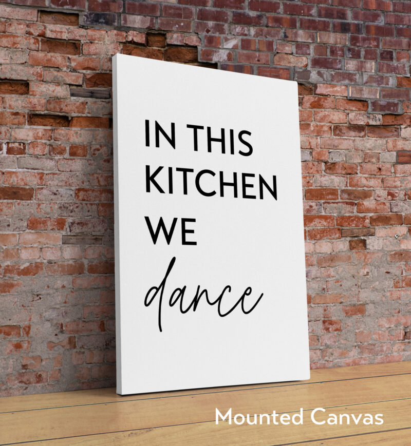 In This Kitchen We Dance Typography Art Print - Image 2