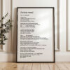 little tree by E.E. Cummings Poem Typography Art Print