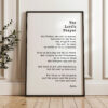 The Lord's Prayer Typography Art Print • Our Father, Who Art In Heaven, Hallowed Be Thy Name