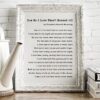 How do I love thee? Let me count the ways  - Elizabeth Barrett Browning - Typography Print - Wall Decor - Inspirational Poem - Wedding Poem