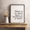 There Is No Charm Equal To Tenderness of Heart - Jane Austen - Typography Print - Home Wall Decor - Minimalist Decor - Wedding Gift