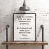 Dare to live the life you have dreamed for yourself. Ralph Waldo Emerson Typography Print - Inspiration - Home Wall Decor - Minimalist Decor