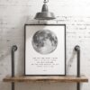 The way the night knows itself with the moon, be that with me. Be the rose nearest to the thorn that I am. - Rumi Typography Print