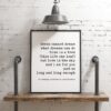 Deeds Cannot Dream What Dreams Can Do -Time is a Tree – ee cummings - Typography Print - Home Wall Decor