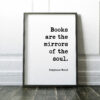 Books Are The Mirrors of the Soul - Virginia Woolf Typography Print - Book Lovers, Book Quotes, Literary Quotes, Between the Acts