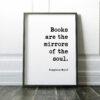 Books Are The Mirrors of the Soul - Virginia Woolf Typography Print - Book Lovers, Book Quotes, Literary Quotes, Between the Acts