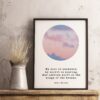 My soul is awakened, my spirit is soaring, And carried aloft on the wings of the breeze.  – Anne Brontë Art Print, Typography