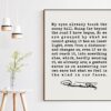 My eyes already touch the sunny hill - A Walk Poem by Rainer Maria Rilke Quote Art Print - Inspirational Poems, Rainer Maria Rilke Poems