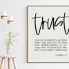 Trust In The Lord With All Your Heart Proverbs 3:5-6 Art Print - Faith Quotes - Religious Scripture - Bible Verse Art