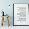 William Wordsworth Daffodils Poem - I Wandered Lonely as a Cloud Art Print - Inspirational Poem - Poetry Wall Art Print