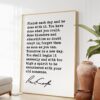 Ralph Waldo Emerson Quote - Finish each day and be done with it. You have done what you could. Art Print - Inspirational Quote - Moving On