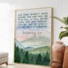 Deuteronomy 31:8 The LORD himself goes before you and will be with you;  Do not be afraid; Bible Verse - Christian Wall Art - Scripture Art