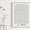 C.S. Lewis's Trilemma - Christian Quotes Art Print Liar Lunatic or Lord - Inspirational - Christianity - Apologetics