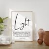 Matthew 5:14-16 You are the light of the world. Art Print - Religious Scripture - Christian - Bible Verse - Modern