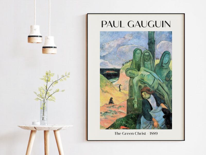 The Green Christ Art Print by Paul Gauguin - 1889 - Symbolism - Wall Art - Home Decor - Farmhouse Decor